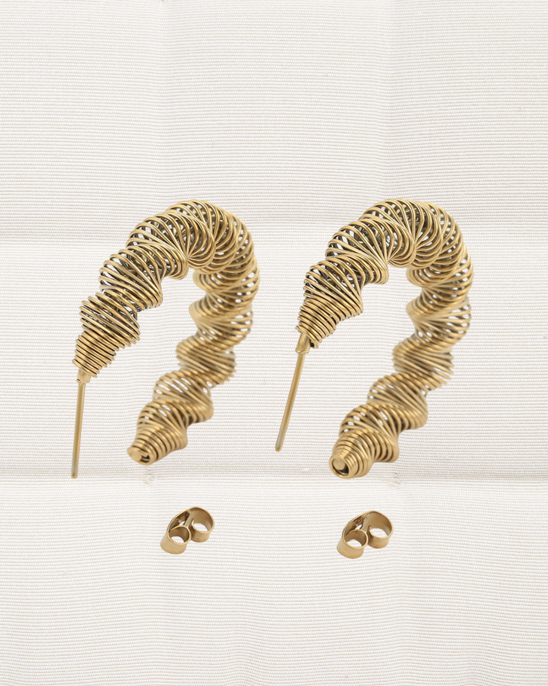 Ripple Hoop Earrings