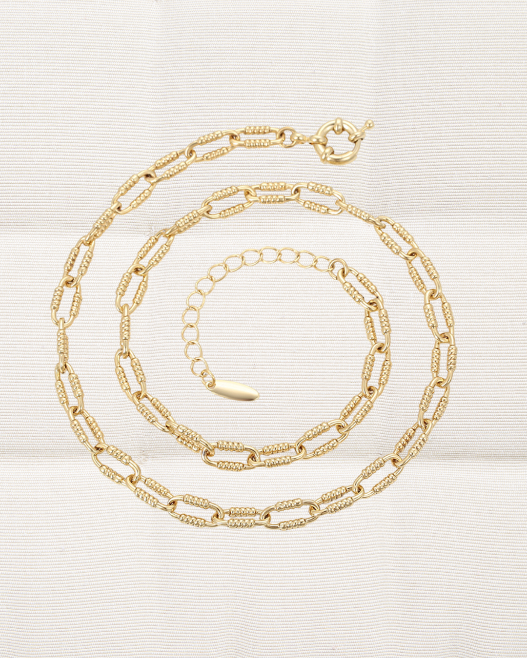 Link texture Necklace