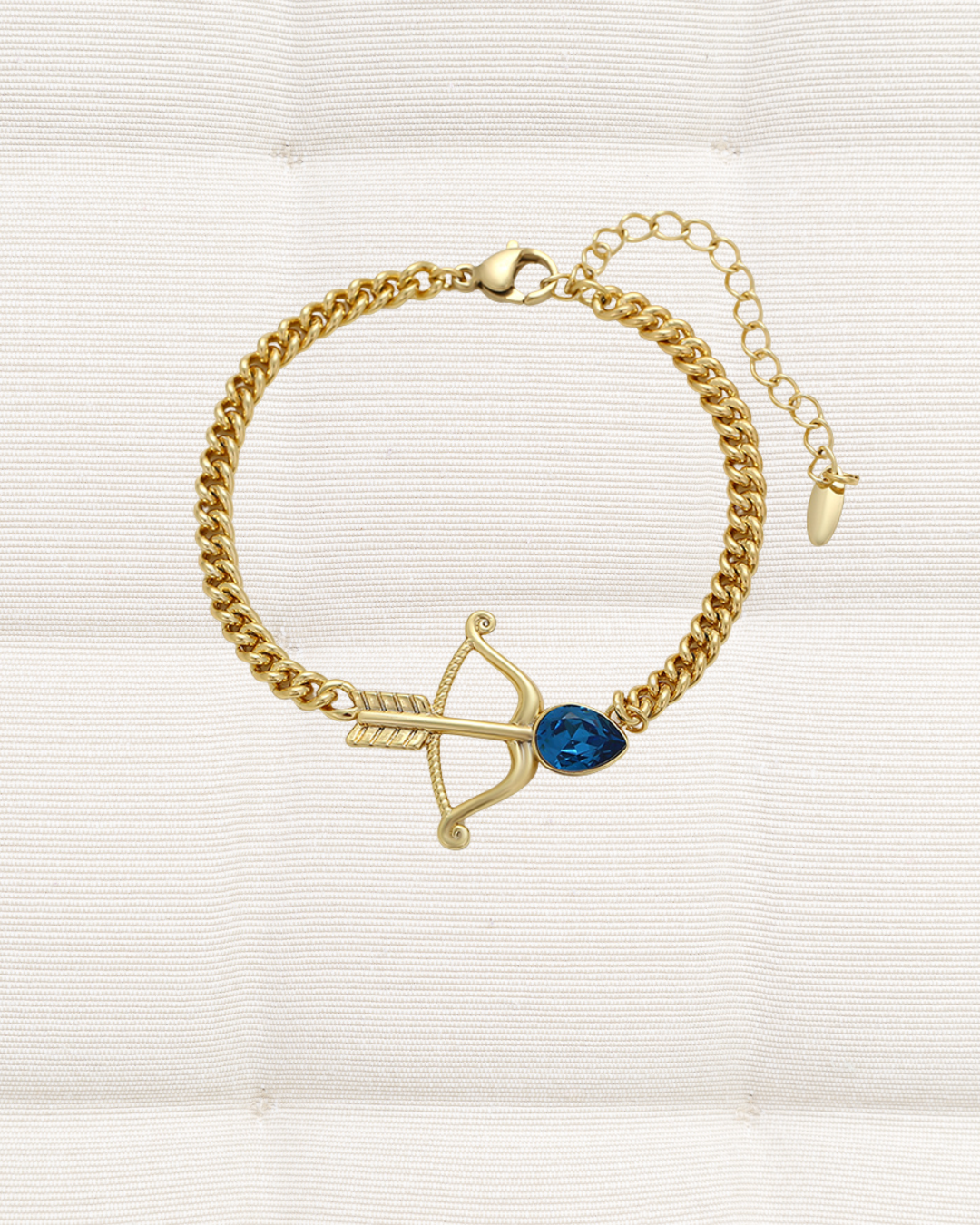 Bracelet- Arrow blue rhinestone