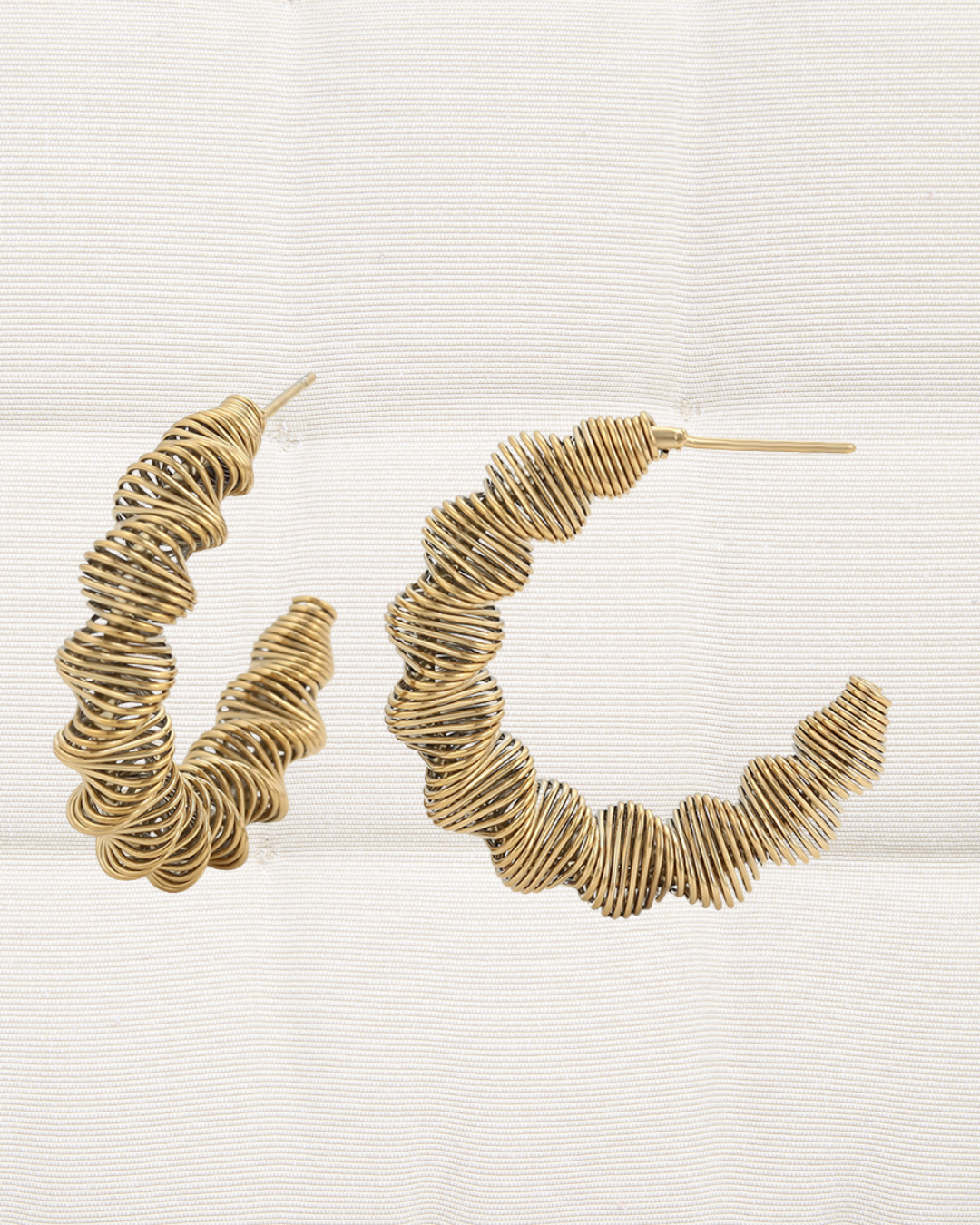 Ripple Hoop Earrings